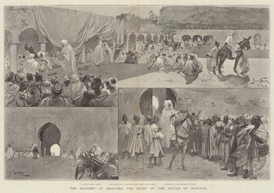 The Maghzen at Mequinez, the Court of the Sultan of Morocco by Gabriel Nicolet